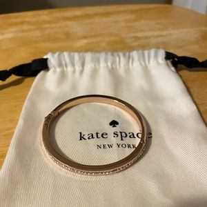 Kate Spade rose gold tone hinge bracelet